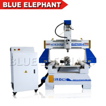 Wood Door Making CNC Router Cutting Ele7020 CNC Router Rotary 4th Axis CNC Router